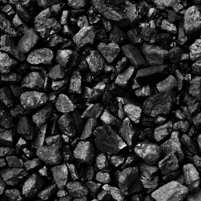 PCI coal – a high-efficiency fuel for industrial furnaces, fine-grained black anthracite lumps in close-up.